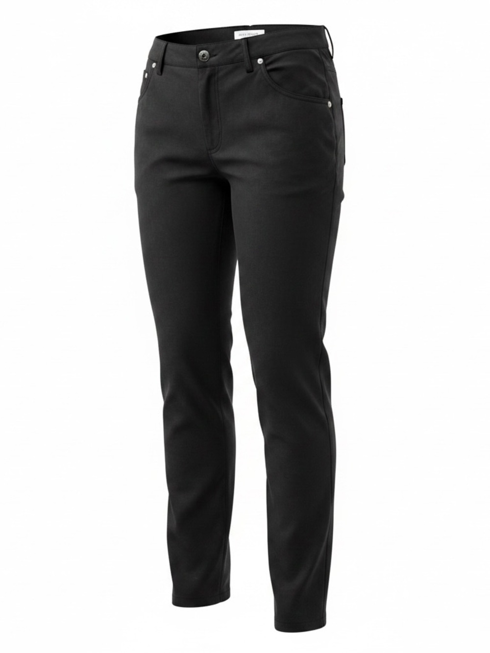 Zac & Rachel Black Women's Trousers with Front Rivets